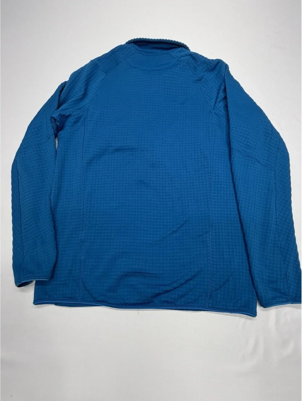 Patagonia Mens R1 Regulator Waffle Grid Fleece Pullover Medium Blue 1/2 Zip